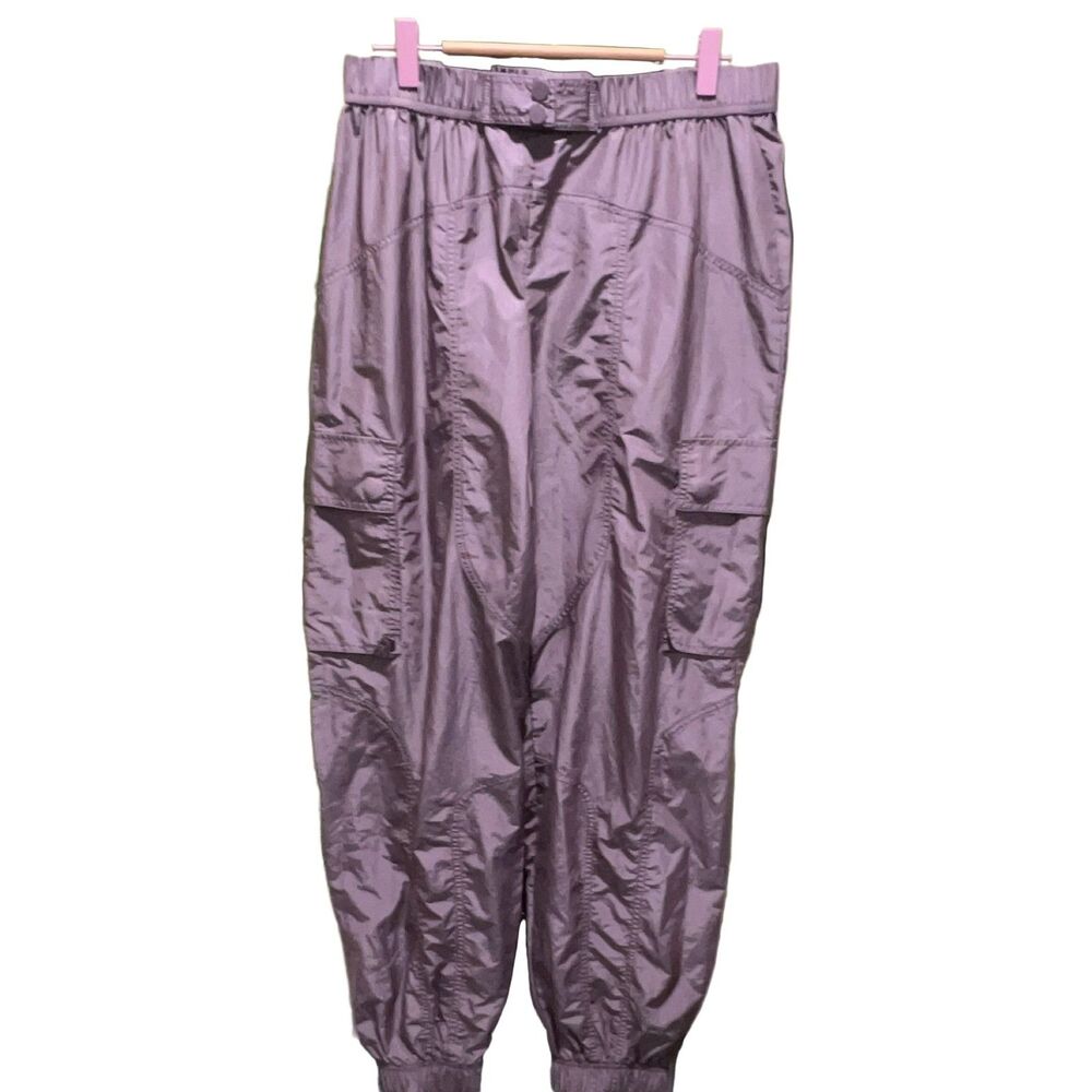 Fabletics Cargo Joggers Women's M Mauve Lightweight Activewear Pants